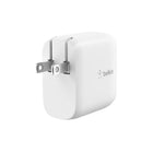Belkin Dual 40W (20W x 2) USB-C Fast Wall Charger - White -2 x USB-C PD 3.0 Ports