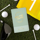 Mead Moments Golf Journal - 3-1/2" X 5-1/12" - 48 Pages-Finished with winning details. Features a green cover with gold detailing and 48 pages with space to record up to 20 games.