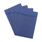 JAM Paper 6" x 9" Open End Envelopes, Presidential Blue, 100 Pack (363913003f)-Gummed closure