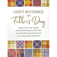 Mill Brook Studio 5-3/8" x 7-3/4" Father's Day Greeting Cards/Envelopes - Plaid Squares - 18 Pack-Premium quality greeting cards