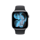 Apple Watch Series 11 - 42 mm - GPS - Space Grey Aluminium Case with Black Sport Band - M/L-Take an ECG anytime. Get notifications for a high and low heart rate, an irregular rhythm and possible sleep apnea. View overnight health metrics with the Vitals app6 and take readings of your blood oxygen