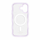 Kate Spade Wavy Compatible with MagSafe Case for iPhone 17 - Opal Glitter-A Unique Wavy Design With A Black Glitter Ombré