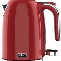 Salton NuRetro Digital 1.7 L Kettle - Space Cherry-1.7L/ 7-Cup capacity, perfect for multiple servings or filling a French press in one boil. 