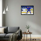 Steven Stamkos Tampa Bay Lightning Action - Framed Canvas - 31" x 22"-Ready to hang - arrives fully assembled