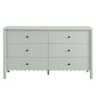 Modway Emmeline Scalloped 6-Drawer Dresser - Sage-8