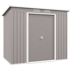 Outsunny 7' x 4' Lean to Garden Shed with Foundation Kit-Steel structure makes this a tough piece, suitable for outdoor use all-year round
