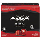 Agga Intenso Nespresso Compatible Capsules - Dark - 40 Pack-Compatible with Nespresso Brewer - Dark - Capsule - Intenso - Kosher - 40 / Box