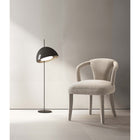 Manhattan Comfort Palmer 22.8" Mid-Century Modern Tweed Upholstered Dining Armchair - Gold Dust-Frame Made of Kiln Dried Birch Wood with Dowelled Joints and Reinforced Corners