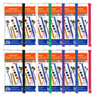 BAZIC Products Multipurpose Clear Zipper Pouch - Assorted Color Zippers - 12 Pack-Clear zipper pencil pouch measures 11" x 5"