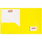 JAM Paper Eco 2-Pocket School Folder - Yellow - 6 Pack-Quantity: 6 Folders per Pack | One for each subject & project