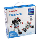 Miniland Mecatech - Vehicle & Robot Building Set - 106 Pieces-Large guide files included with detailed step by step instructions to build different models