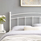 Modway Abigail Metal Twin Headboard - White-Modern Farmhouse Style