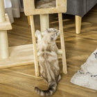PawHut 39" Deluxe Cat Tree Activity Centre - Deep Cream-a great design with ladders AND a hideaway FOR our cat to rest 