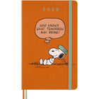 Moleskine 2026 Limited Edition Peanuts Snoopy 12-Month Hard Cover Weekly Planner - 5" x 8.25" - Cadmium Orange-Dated From January To December 2026