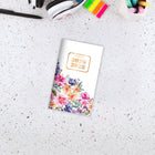 AT-A-GLANCE 2026-28 Badge Floral 2-Year - Pocket Planner - 6-3/16 x 3-5/8 - Bilingual-One month per two page spread has unruled daily blocks, a notes section and past/future month calendars