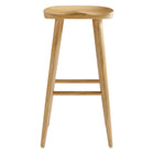 Modway Saville Backless Wood Bar Stools - Oak - Set of 2-8