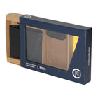 Club Rochelier Men's Billfold Wallet with Removable Card Holder - Black/Tan Combo-RFID Protection
