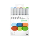 Copic Sketch Dual Tipped Ink Markers - Earth Essentials - Set of 6-Color Consistency and Quality