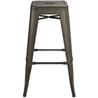 Modway Promenade Backless Bar Stool - Brown-Distressed Finish