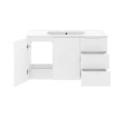 Modway Vitality 36" Bathroom Vanity - White-8" Centerset Faucet Holes