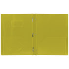 Staples Poly Report Cover - Yellow-Three tangs