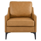 Modway Corland Leather Armchair - Tan-Weight Capacity: 331 lb