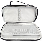Hilroy Grid Case Zipper Pencil Pouch - Black-Five-loop pen and pencil holder