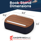 ShoppingAll Lap Desk Beanbag Book Holder Cushion Pillow Stand - Grey-8