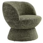 Modway Vesta Chenille Fabric Upholstered Swivel Chair - Basil-Barrel Accent Chair