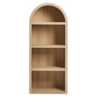 Modway Caleb 4 Arched Display Shelf Bookcase - Tan-Assembly Required