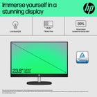 HP 24" All-in-One Desktop PC - Intel Core i5-1334U - 512 GB SSD - 16 GB RAM - Windows 11 Home-Three-sided micro-edge display: See more of your screen with a three-sided micro-edge display that maximizes your viewing area