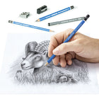 Staedtler Sketching Set - 12 Piece-High break-resistance during sharpening and use for longer pencil life, lasting precision and uninterrupted drawing.