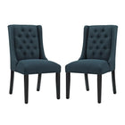 Modway Baronet Fabric Dining Chair - Azure - 2 Pack-Elegant Modern Dining Side Chair