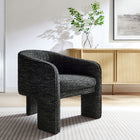 Modway Greer Boucle Fabric Upholstered Accent Armchair - Charcoal-Dense Foam Padding
