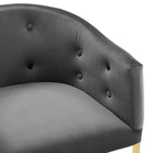 Modway Savour Tufted Performance Velvet Bar Stool - Charcoal-7