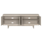 Hudson&Canal Aelin TV Stand for TV's up to 75" - Alder White-Clean with a soft, dry cloth and no harsh chemicals or abrasive cleaning materials