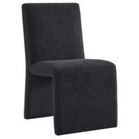 Modway Emory Fabric Upholstered Dining Side Chair - Ebony-Versatile Slipper Chair