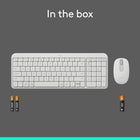 Logitech MK250 Compact Wireless Mouse & Keyboard - Off-White-9
