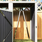 Outsunny Double Garbage Bin Shed with Lockable Door and 180° Openable Lid-180° lifting lid allows easy top access for extra waste
