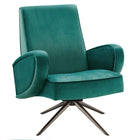 Modway Superior Performance Velvet Swivel Chair - Teal-Swivel Chair