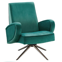 Modway Superior Performance Velvet Swivel Chair - Teal-Swivel Chair