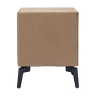 Zuo Montana Side Table - Brown-Dimensions: 15.7" L x 19.5" W x 19.7" H