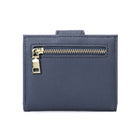 Champs Iconic Snap Cardholder - Navy-Gold metal zipper and decorative zipper pulls