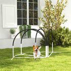 PawHut Dog Agility Training Equipment 4-Piece Set with Weave Poles - Black-Easy portability with 600D Oxford carry bag for storage 