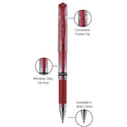 uni-ball Signo Gel Impact Pens - 1.0mm - Metallic Red-Gel pens deliver artistic interest and easy embellishments with thick, silky ink flow