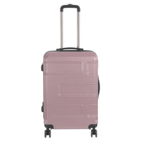 Nicci Deco 24" Hardside Check-in Luggage - Dusty Pink-ABS outer shell