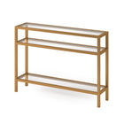 Hudson&Canal Sivil 42"W Console Table - Brass-Table has a weight capacity of 50 lbs