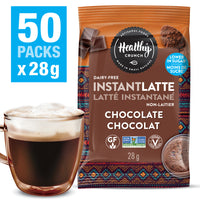 Healthy Crunch Chocolate Instant Latte - 28g - 50 Pack-Dairy-free
