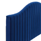 Modway Brielle Channel Tufted Performance Velvet King/California King Headboard - Navy-Performance Velvet Upholstery