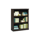 Sauder 3-Shelf Bookcase, Jamocha Wood-Features two adjustable shelves and one fixed shelf